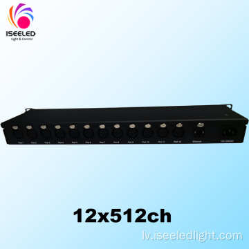Lightning12 artnet mezgla LED kontrolieris 12x512ch